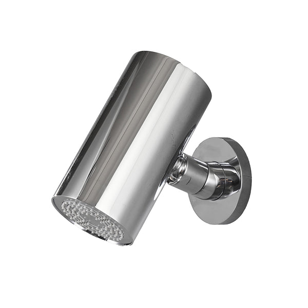 UniMatch Beam hoofddouche rond 1 stand met muurbevestiging chroom