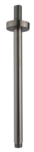 UniMatch shower arm with ceiling mount 30 cm gunmetal PVD
