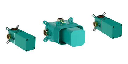 Dreams inbouwdeel thermostatische douchekraan met 2 stopkranen Mat zwart