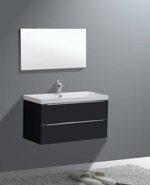 Badmeubel Senza 100 Hoogglans Antraciet