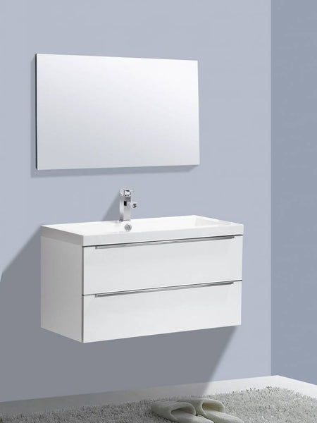 Badmeubel Senza Trend 100 Hoogglans Wit