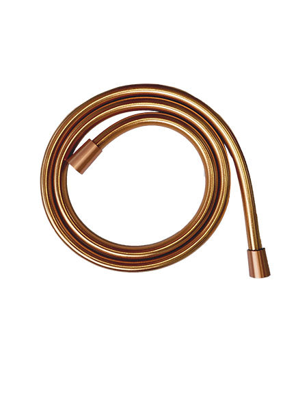Wiesbaden luxe kunststof  doucheslang 150cm geborsteld koper