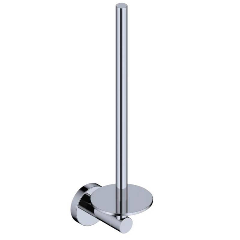 Toilet reserve rolhouder rond voor 2 wc-rollen chroom