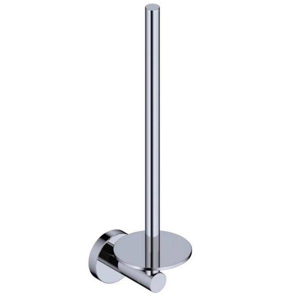Toilet reserve rolhouder rond voor 2 wc-rollen chroom