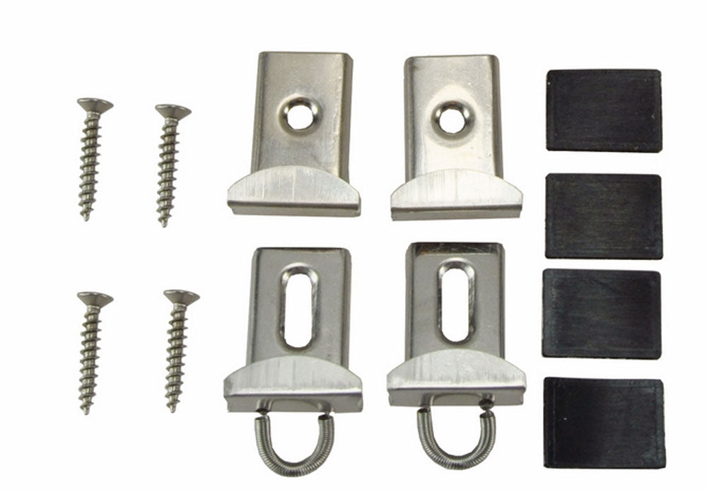 Basic spiegelklemmen set chroom