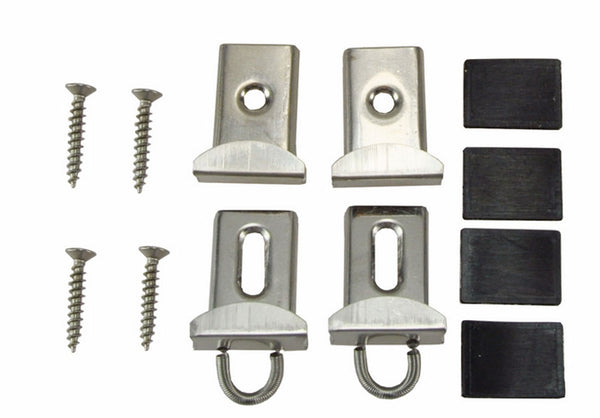 Mirror clips | 4 pieces | Chrome