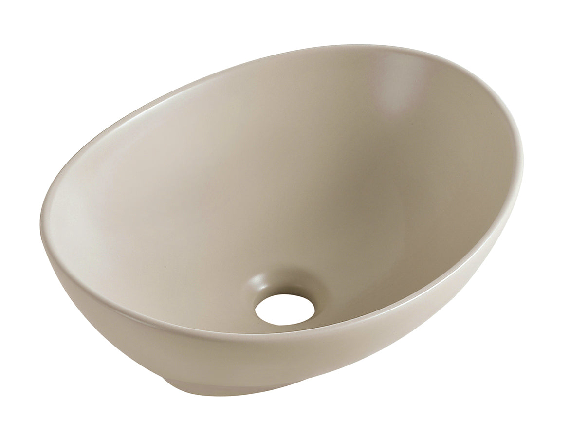 Barco waskom ovaal 40 x 33 x 14,5 cm keramiek beige
