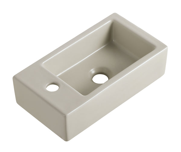 Rhea M fontein links | 40x22x11cm | Keramiek beige