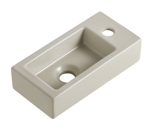 Rhea S mini fontein rechts | 36,5x18x9cm | Keramiek beige