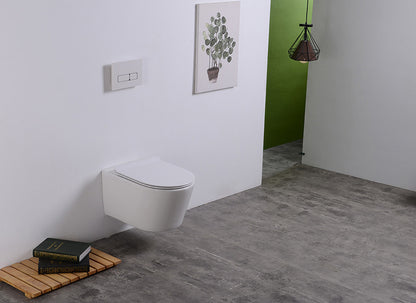 Sity wandcloset rimless met toiletzitting softclose en quick release glans wit - WDtegels