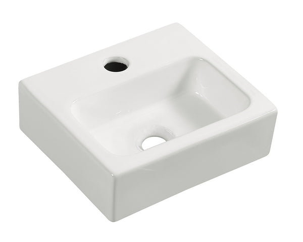 Leto mini fountain | 28x24.5x9cm | Ceramic | Gloss white