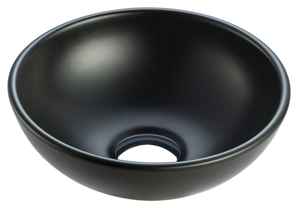 Kimo washbasin round 28 x 10 cm ceramic matt black