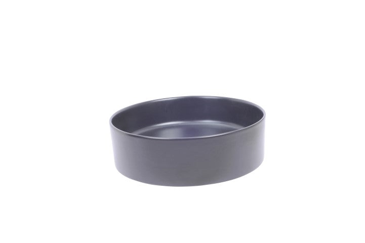 Link waskom rond 40 x 12 cm keramiek mat zwart - WDtegels