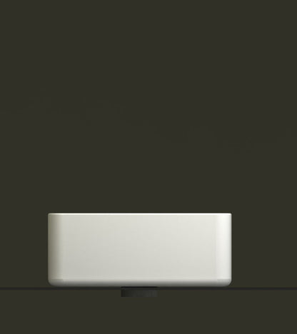 Link opzetwastafel 35 x 50 x 12 cm keramiek glans wit - WDtegels