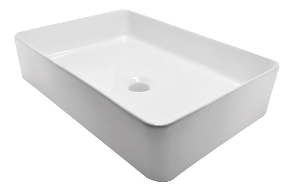 Link countertop washbasin 35 x 50 x 12 cm ceramic gloss white
