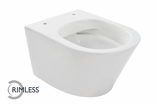 Vesta junior wall-mounted toilet rimless compact | Gloss white