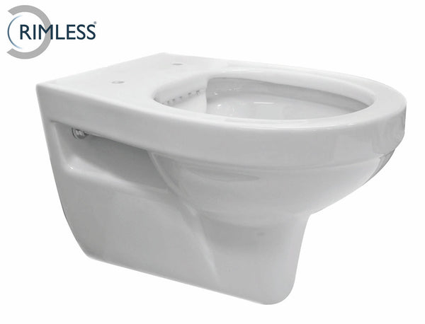 Trevi wall-hung toilet rimless | Gloss white