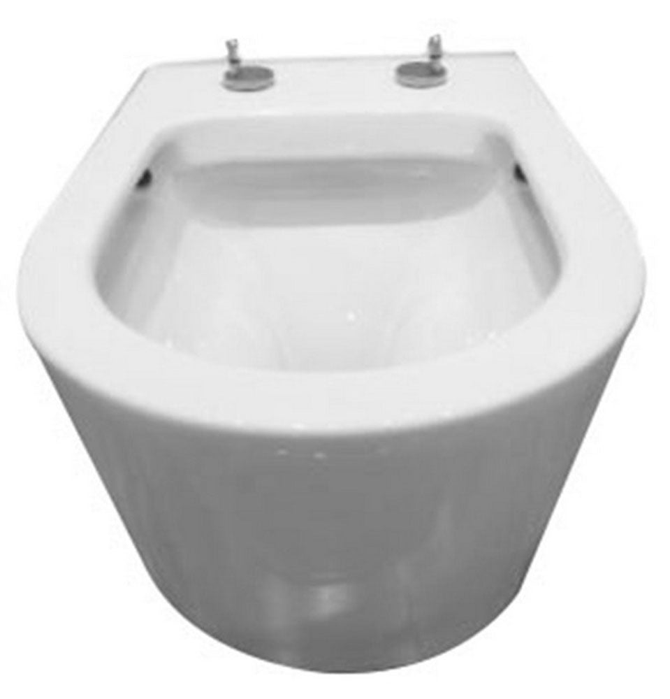 Flow wandcloset rimless met nano coating met Flow toiletzitting softclose en quick release glans wit - WDtegels