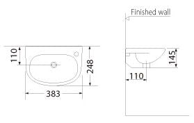 Trevi fontein 38 x 25 cm wit 8718053673318