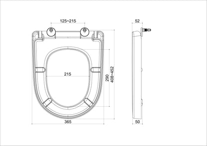 Vilona toiletzitting | Glans wit