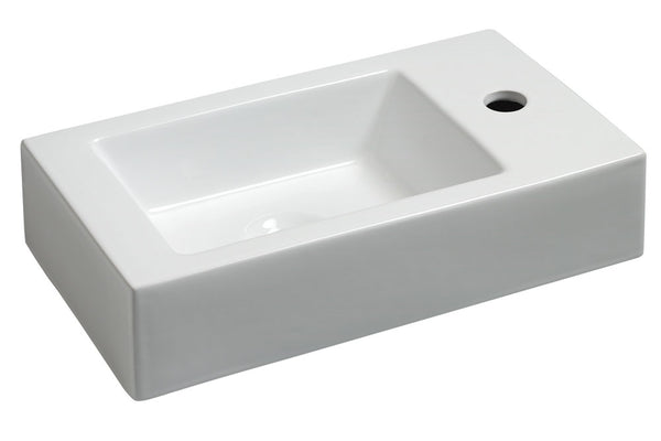 Rhea L fontein rechts | 45,5x26x12cm | Keramiek glans wit