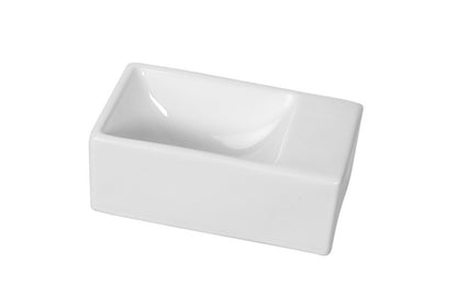 Wiesbaden Rhea XXS fontein 30.5x18x11 zonder kraangat wit - WDtegels