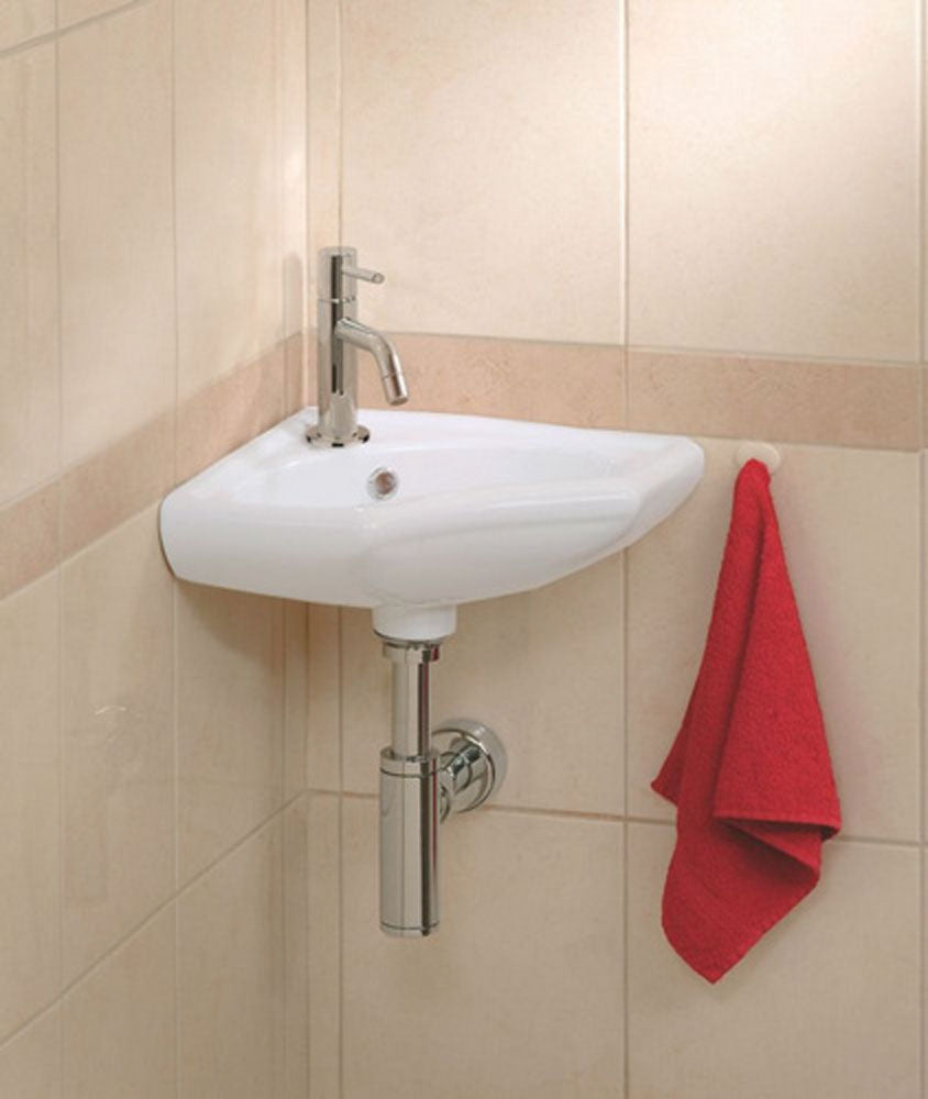 Trevi complete hoekfonteinset wit/chroom