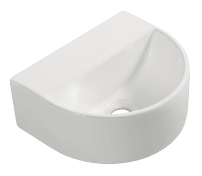 Lara fontein zonder kraangat 30 x 25 x 12 cm keramiek glans wit - WDtegels