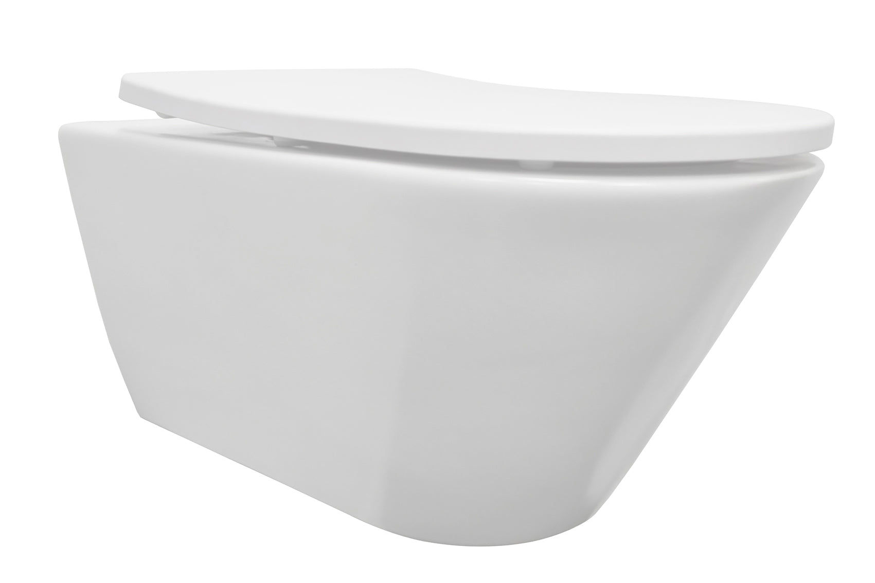 Stereo wandcloset rimless met Shade slim toiletzitting softclose en quick release mat wit - WDtegels