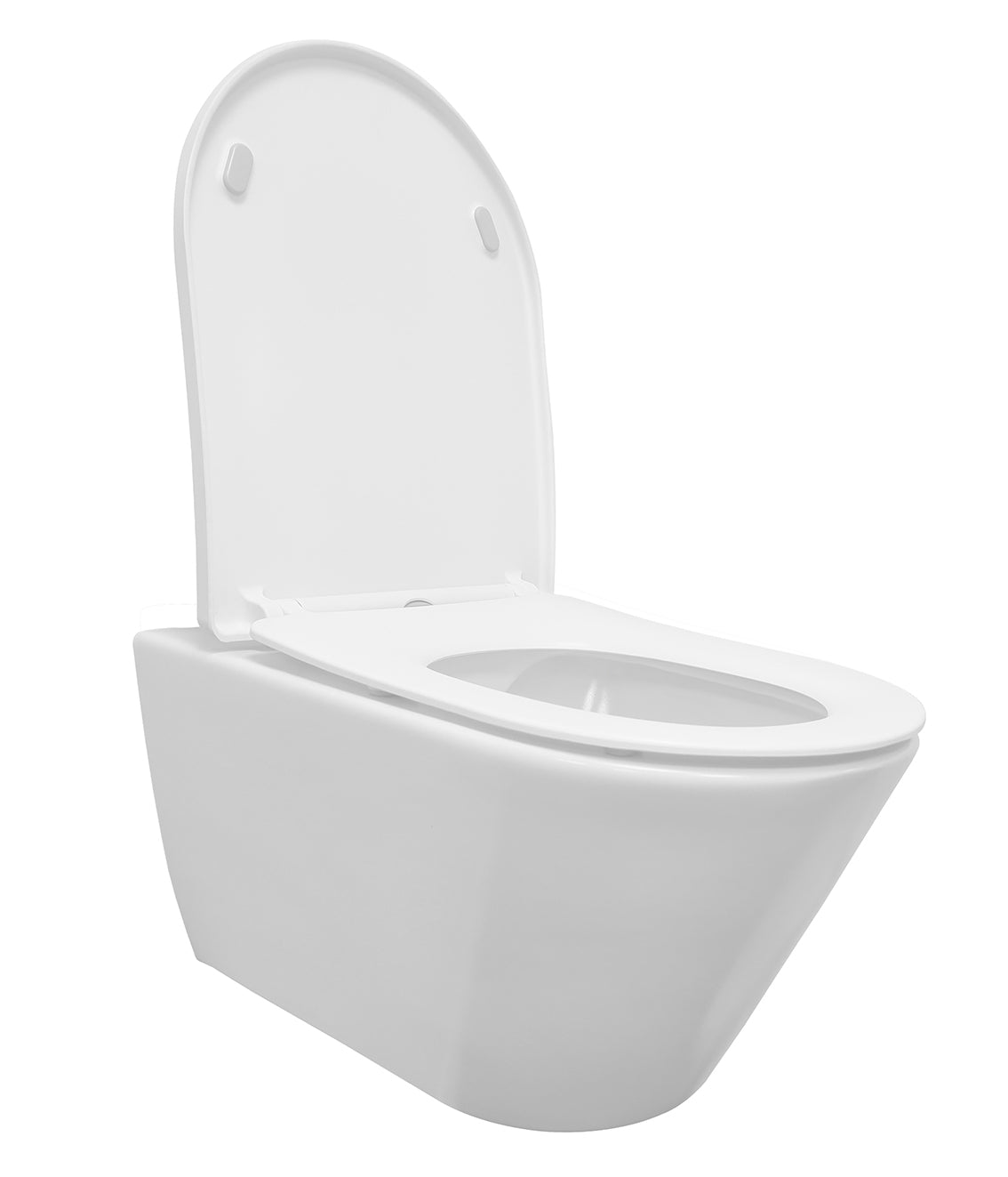 Stereo wandcloset rimless met Shade slim toiletzitting softclose en quick release mat wit - WDtegels