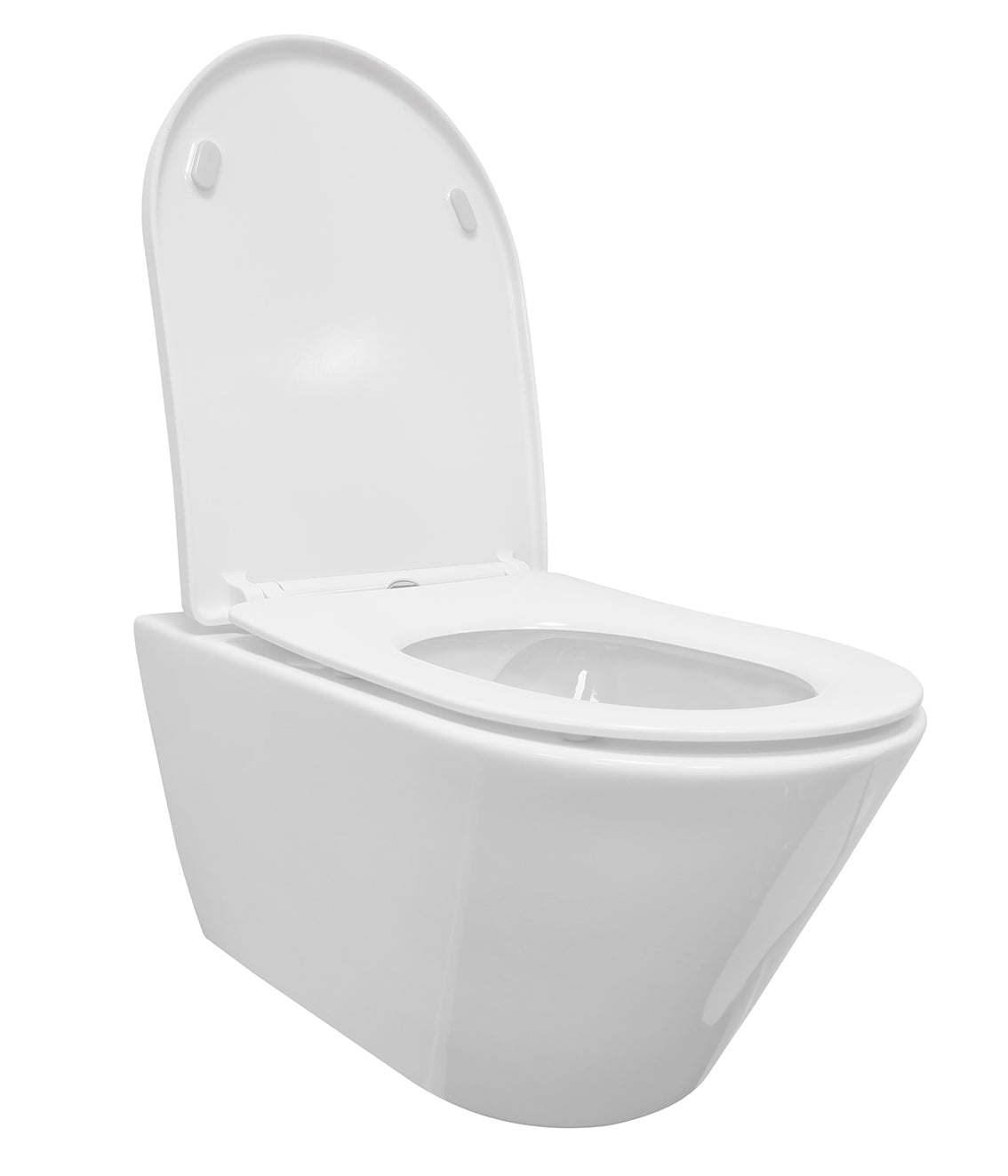 Stereo wandcloset rimless met Shade slim toiletzitting softclose en quick release glans wit - WDtegels
