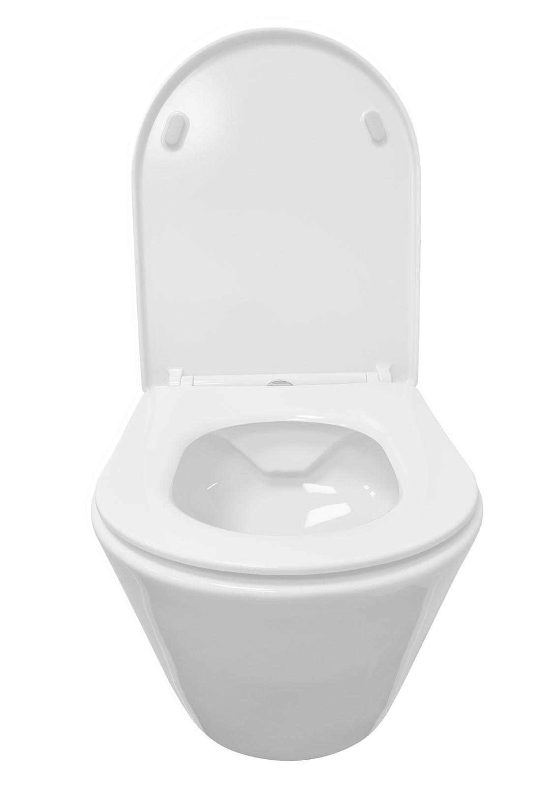 Stereo wandcloset rimless met Shade slim toiletzitting softclose en quick release glans wit - WDtegels
