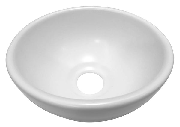 Consilio waskom rond | 20x9cm | Keramiek | Glans wit
