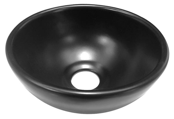 Consilio waskom rond | 20x9cm | Keramiek | Mat zwart