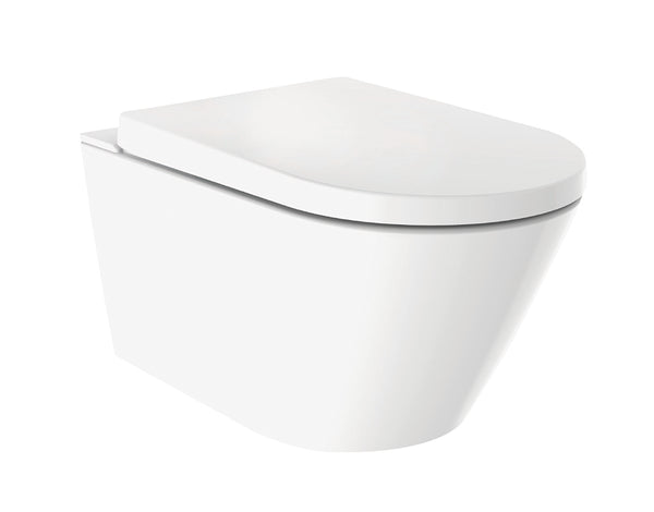Vesta shower toilet rimless gloss white