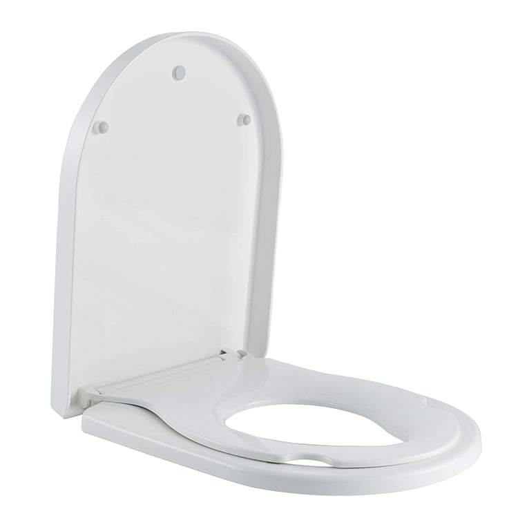 Vesta Family toiletzitting met geïntegreerde kinderzitting, softclose en quick release glans wit - WDtegels