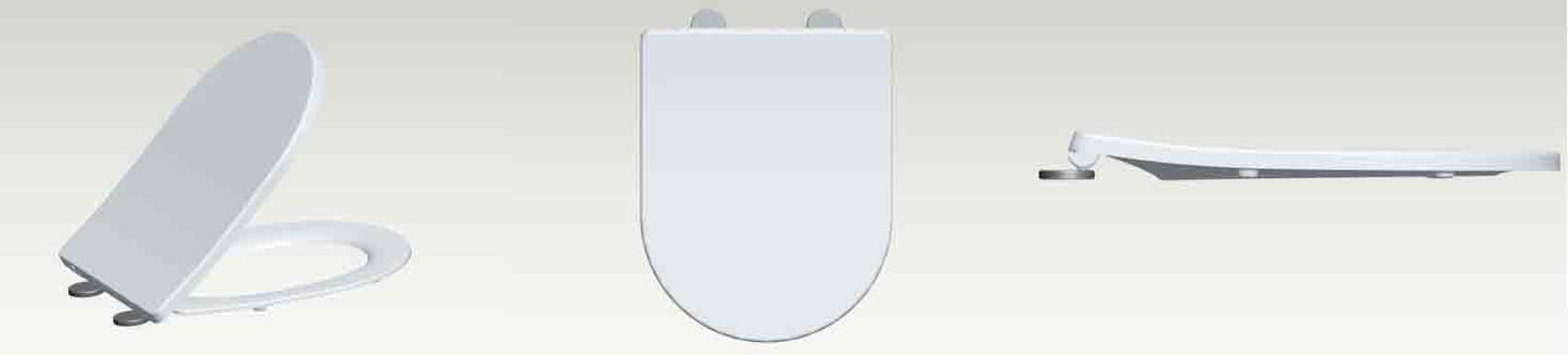 Shade slim toiletzitting softclose en quick release glans wit - WDtegels