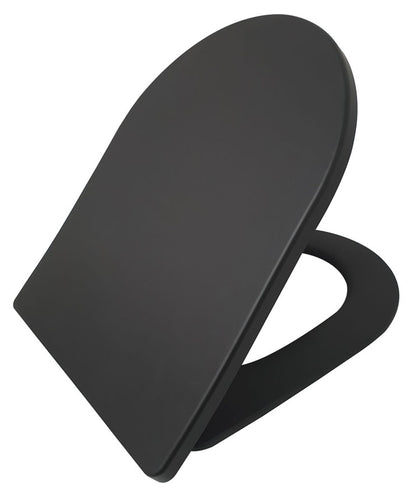 Shade slim toiletzitting softclose en quick release mat zwart - WDtegels