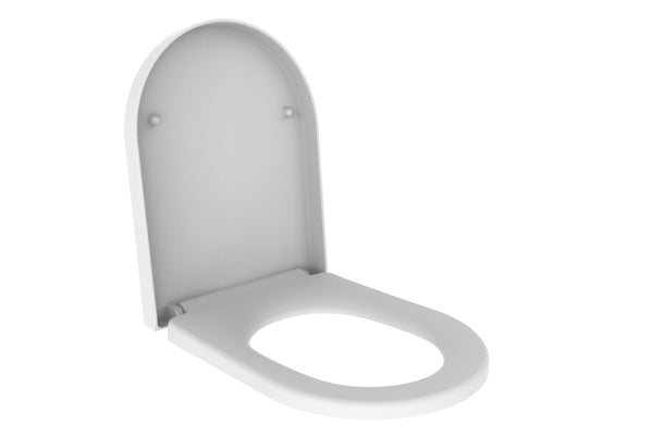 Wiesbaden Vesta soft-close and quick-release toilet seat | Matt white
