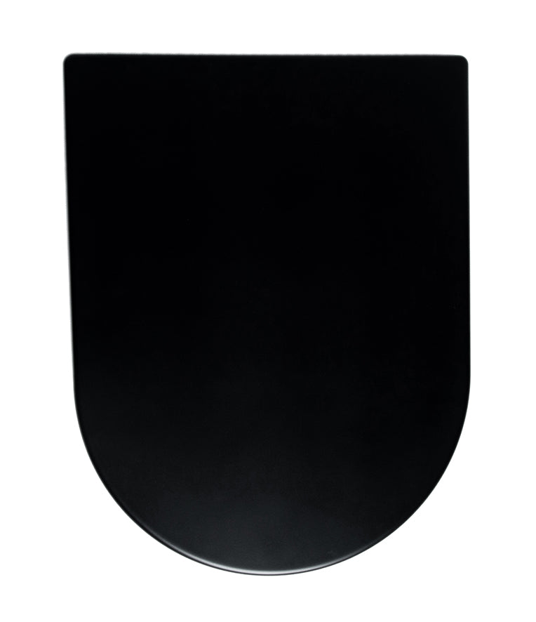 Vesta toiletzitting softclose en quick release mat zwart - WDtegels
