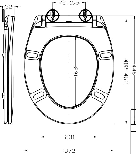 Ultimo 3.0 toilet seat soft close and quick release matt white