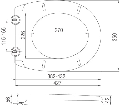 Wiesbaden Menir soft-close toiletzitting+deksel | Wit