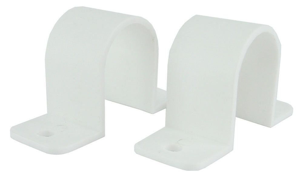 Set valpijpbeugels 32mm wit - WDtegels