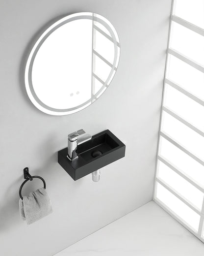 Rhea S mini fontein links 36,5 x 18 x 9 cm quartz - WDtegels