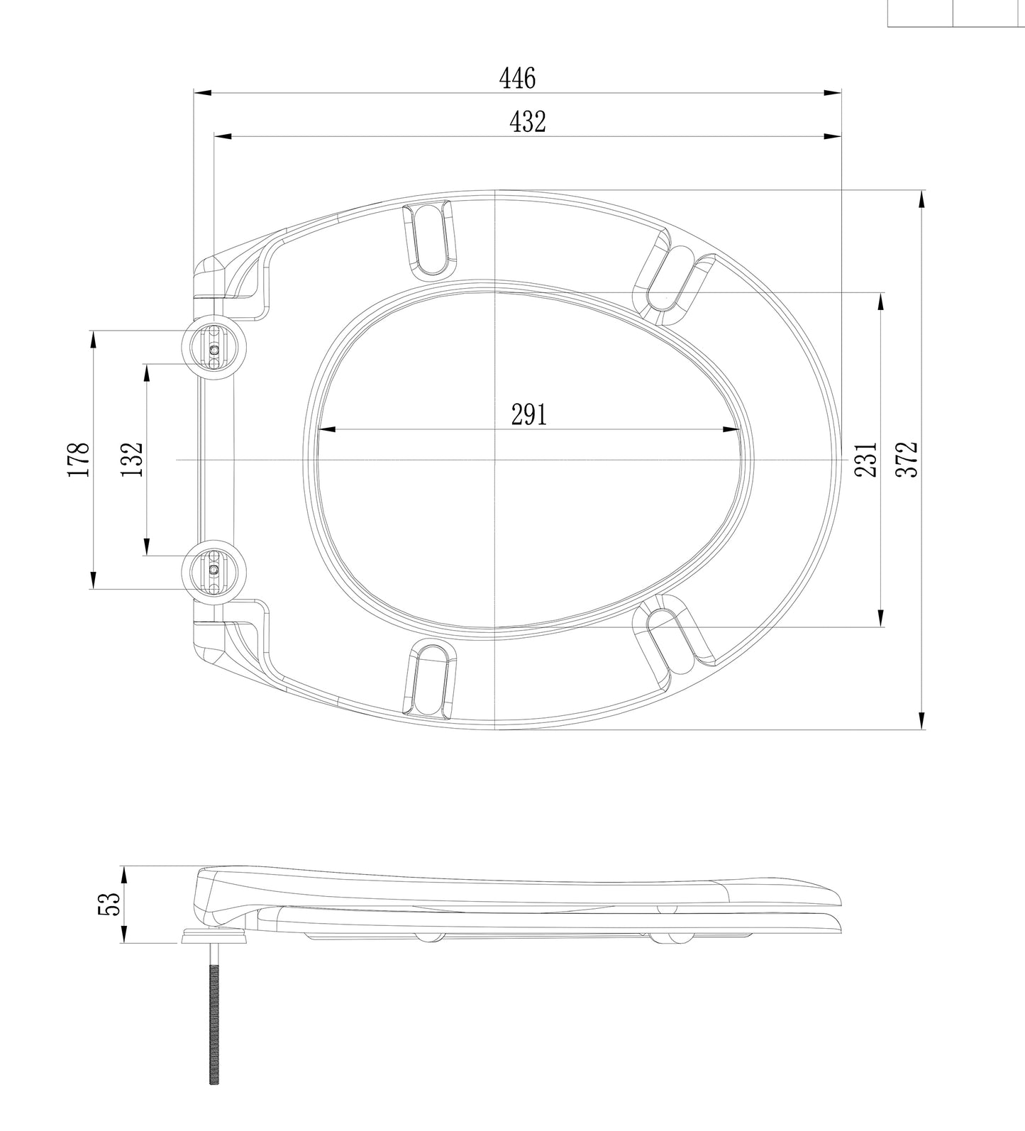Asiento de inodoro Neptunus 2.0 blanco brillante