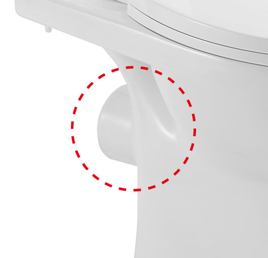 Duoblok toilet staand rimless PK met toiletzitting Glans wit - detailfoto