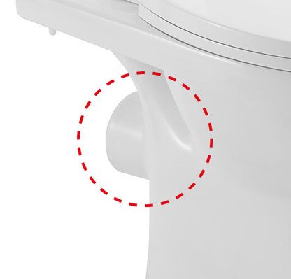 Duoblok toilet staand rimless PK met toiletzitting Glans wit - detailfoto