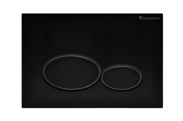 Wiesbaden pressure plate for built-in reservoir, matt black