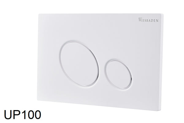 X10 drukplaat voor inbouwreservoir glans wit