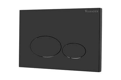 X32 Metal drukplaat voor inbouwreservoir mat zwart - WDtegels